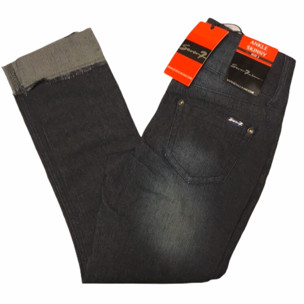 💥 MOVING SALE NWT Seven7 Skinny Jeans Cuffed 3